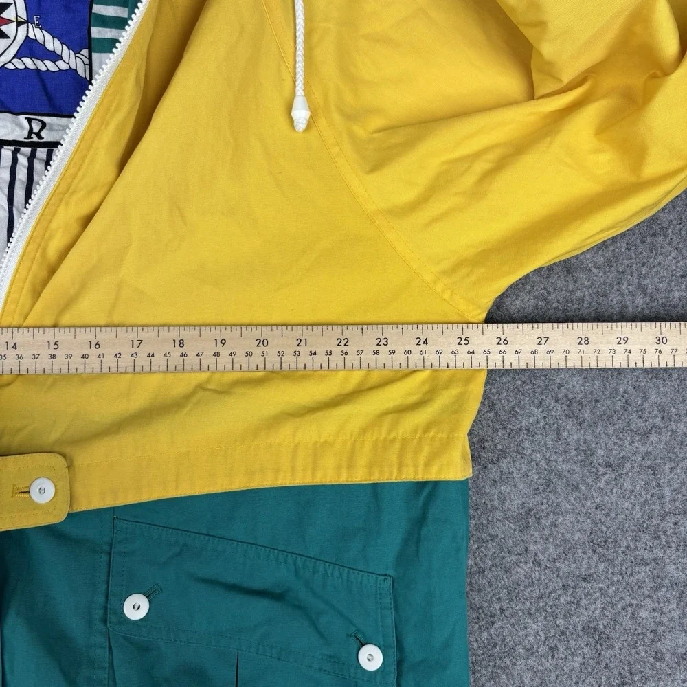 VTG Braefair Sports Jacket Mens Large‎ Colorblock Sailing Nautical Windbreaker